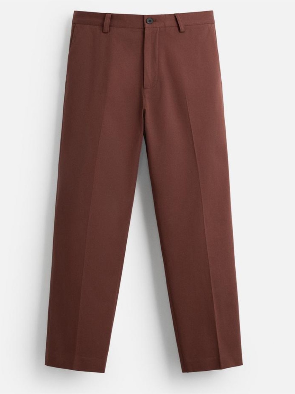 Rare New Zara Twill Structured Cotton Pants Brick Men’s Size 34 Waist